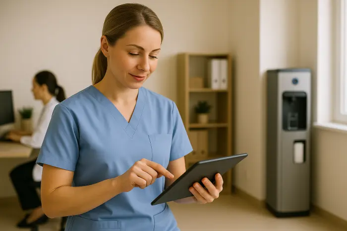 Austausch der Wasser...